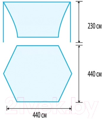 Туристический шатер Tramp Lite Tent / TLT-034 (зеленый)