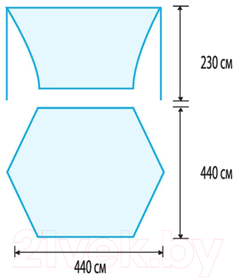 Туристический шатер Tramp Lite Tent / TLT-036 (синий)