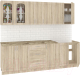 Кухонный гарнитур Кортекс-мебель Корнелия Ретро 2.5м (дуб сонома/мадрид) - 