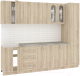 Готовая кухня Кортекс-мебель Корнелия Ретро 2.6м (дуб сонома/марсель) - 