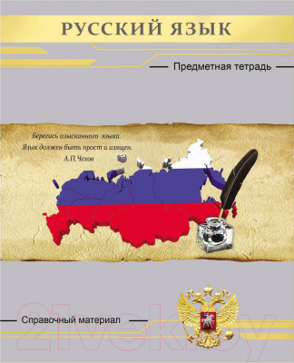 

Тетрадь предметная Проф-Пресс, Русский язык Серебро / 48-2650