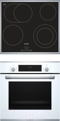 

Комплект встраиваемой техники Bosch, HBF234EW0R + PKN645B17