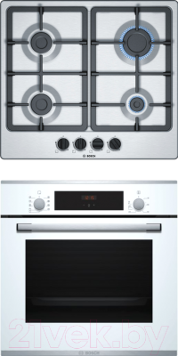 

Комплект встраиваемой техники Bosch, HBF234EW0R + PGP6B5B90R