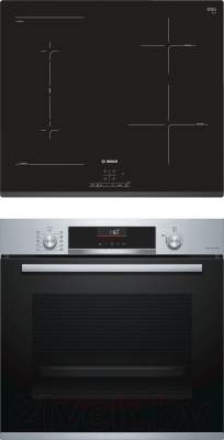 

Комплект встраиваемой техники Bosch, HBG516BS0R + PWP631BB1E