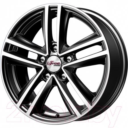 Литой диск iFree Катар 16x6.5" 5x114.3мм DIA 66.1мм ET 40мм Блэк джек