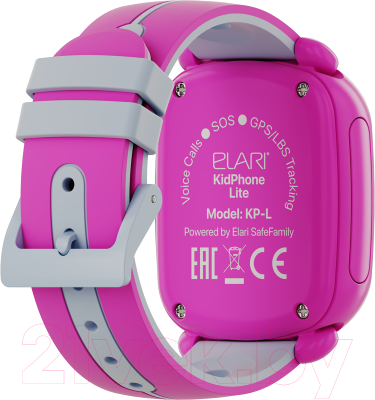 Умные часы детские Elari KidPhone Lite / KP-L (розовый)
