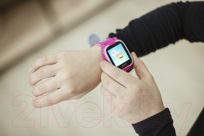 Умные часы детские Elari KidPhone Lite / KP-L (розовый)