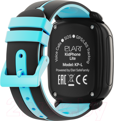Умные часы детские Elari KidPhone Lite / KP-L (черный)