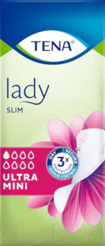 Прокладки ежедневные Tena Lady Slim Ultra Mini (14шт)