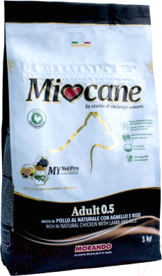 Сухой корм для собак Miocane Adult 0.5 Lamb & Rice (3кг)