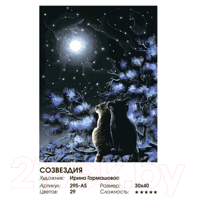 

Картина по номерам БЕЛОСНЕЖКА, Созвездия / 295-AS