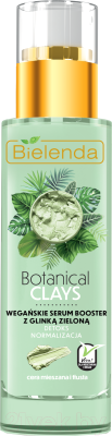 Сыворотка для лица Bielenda Botanical Clays веганская с зеленой глиной (30мл)