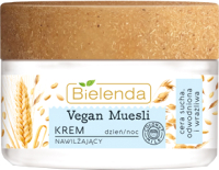 Крем для лица Bielenda Vegan Muesli увлажняющий пшеница+овес+кокосовое молоко (50мл) - 