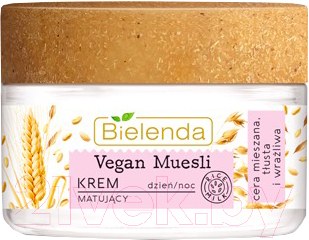 

Крем для лица Bielenda, Vegan Muesli матирующий пшеница+овес+рисовое молоко