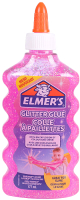 Клей силикатный Elmers Glitter Glue / 2077249 (розовый) - 