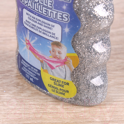 Клей силикатный Elmers Glitter Glue / 2077255 (серебристый)