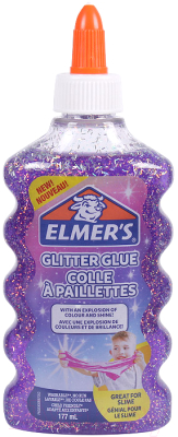 Клей силикатный Elmers Glitter Glue / 2077253 (фиолетовый)