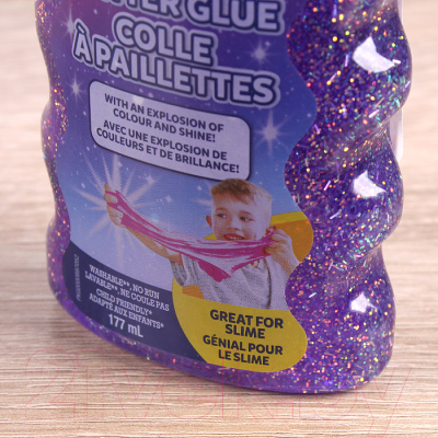 Клей силикатный Elmers Glitter Glue / 2077253 (фиолетовый)