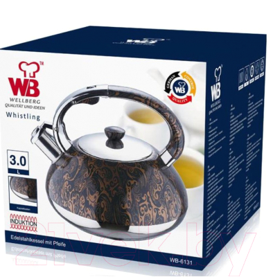 Чайник со свистком Wellberg WB-6131