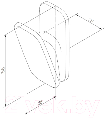 Крючок для ванной AM.PM Inspire A50A35500