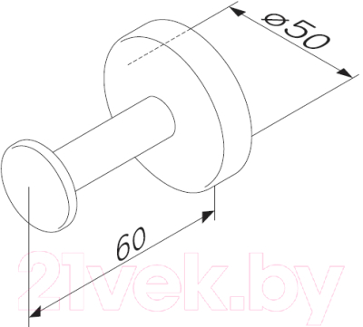 Крючок для ванной AM.PM Inspire A50A35800