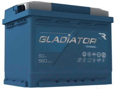 Автомобильный аккумулятор Gladiator Dynamic R+ (60 А/ч)