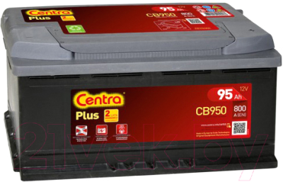 Автомобильный аккумулятор Centra Plus R+ / CB950 (95 А/ч)