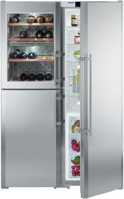 Холодильник с винным шкафом Liebherr SBSes 7155 - общий вид