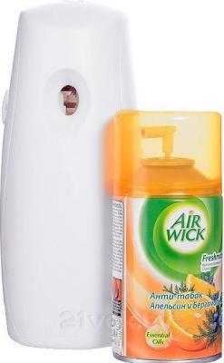Автоматический освежитель воздуха Air Wick Fresh Matic Антитабак. Апельсин и бергамот (250мл) - общий вид