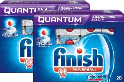 Таблетки для посудомоечных машин Finish Quantum (20+20шт) - общий вид