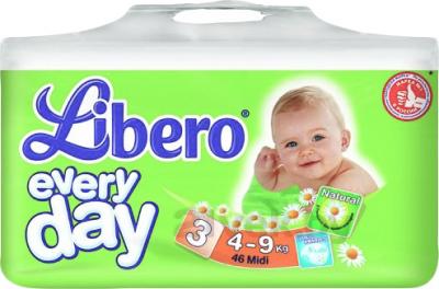 Подгузники детские Libero Everyday Midi 3 (46шт) - общий вид