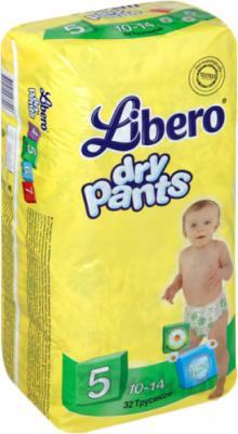 Подгузники-трусики детские Libero Dry Pants 5 Maxi Plus (32шт) - общий вид