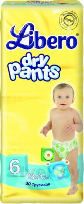 Подгузники-трусики детские Libero Dry Pants 6 Extra Large (30шт) - общий вид