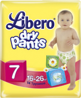 Подгузники-трусики детские Libero Dry Pants 7 Extra Large Plus (14шт) - общий вид
