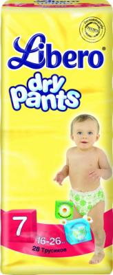 

Подгузники-трусики Libero, Dry Pants 7 Extra Large Plus