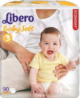 Подгузники детские Libero Baby Soft Midi 3 (90шт) - общий вид