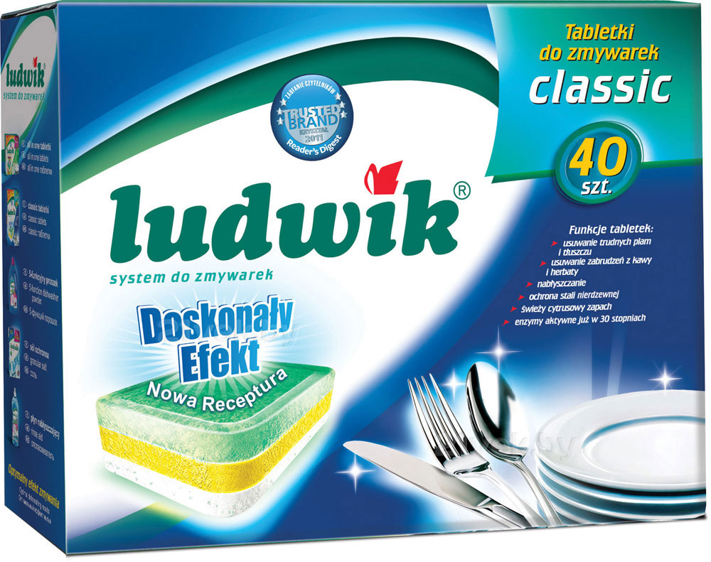 Ludwik Classic 40шт Таблетки для посудомоечных машин купить в Минске,  Гомеле, Витебске, Могилеве, Бресте, Гродно