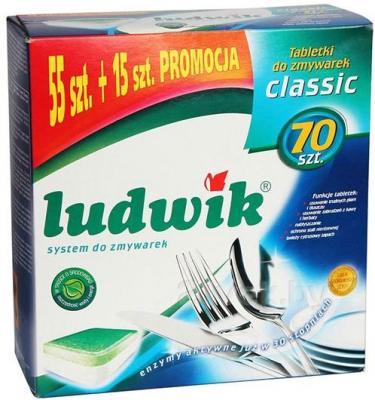 Таблетки для посудомоечных машин Ludwik Classic (70шт) - общий вид