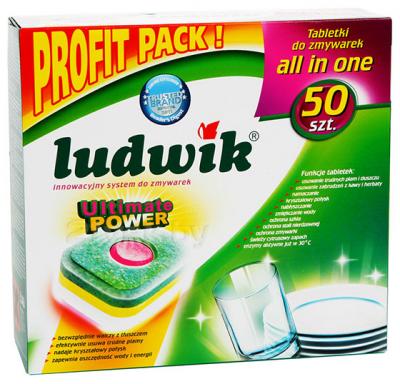 Таблетки для посудомоечных машин Ludwik All in One (50шт) - общий вид