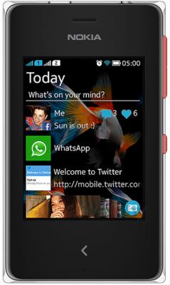 Мобильный телефон Nokia Asha 500 Dual (Red) - общий вид
