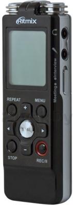 Цифровой диктофон Ritmix RR-850 (8Gb, черный) - полубоком