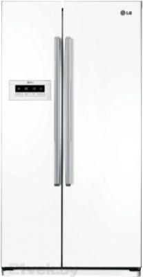 Холодильник с морозильником LG GC-B207GVQV - вид спереди