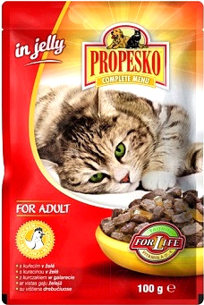Влажный корм для кошек Propesko Chicken in jelly (100г)