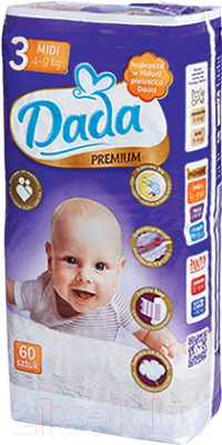 Подгузники детские Dada Premium Midi 3 (60шт)