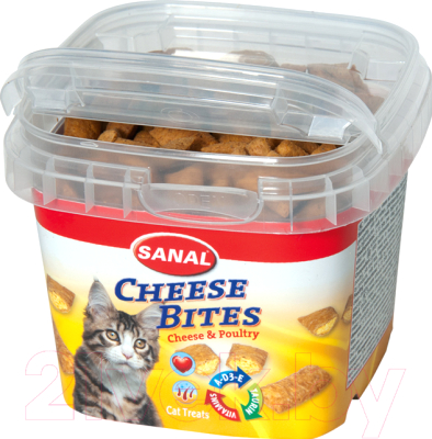 Лакомство для кошек Sanal Cheese Bites / 1572SC (75г)