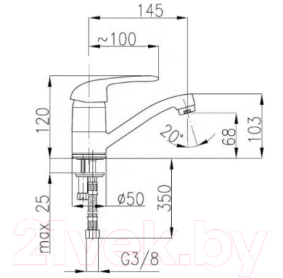 Смеситель Armatura Albit 4602-914-00