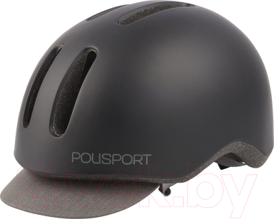 Защитный шлем Polisport Commuter 54/58 (M, черный/серый)