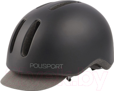 Защитный шлем Polisport Commuter 58/61 (L, черный/серый)