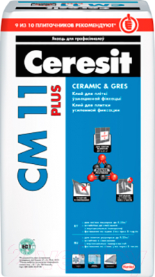 Клей для плитки Ceresit CM 11 Plus (5кг)