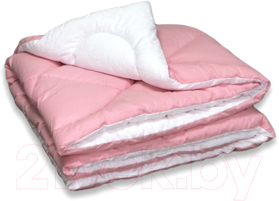 Одеяло Angellini Дуэт 8с014дб (140x205, розовый/белый)